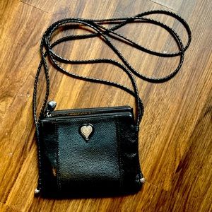 Brighton black leather bag purse